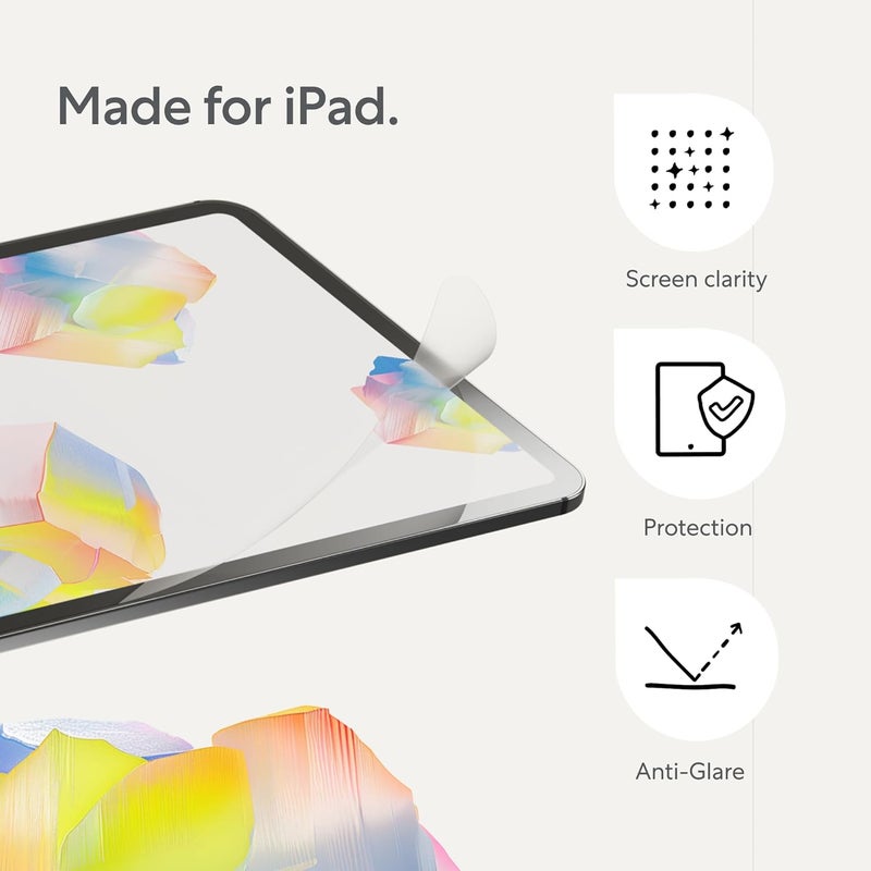 Paperlike 2.1 (2 Pieces) for iPad Mini 8.3" (2021/24) - Transparent Screen Protector for Notetaking and Drawing like on Paper - Image 3